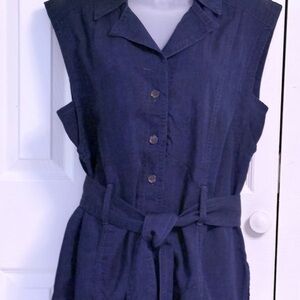 Banana Republic Sleeveless Linen Vest size S